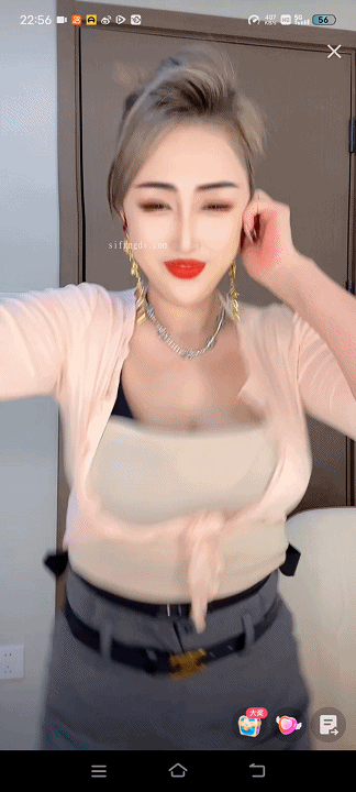 【抖音福利】大奶社会精神姐【訢】裸舞直播间抖奶【21V】【210M】 预览图 3