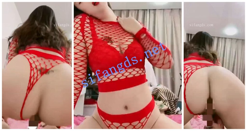 【抖音福利】高挑红色高跟黑丝御姐【大橆蹈】性爱XO自慰②【6V】【1.31G】 预览图 3