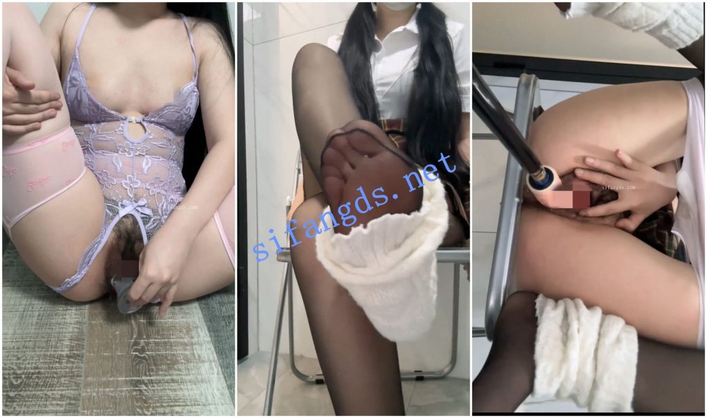 【抖音福利】双马尾骚妹【爱吃猪脚饭 星期8没课】炮机自X【8V】【5.72G】 预览图 1