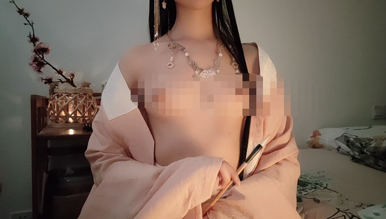 白桃露露 汉服 明朝拾遗 鹊桥仙词 预览图 1