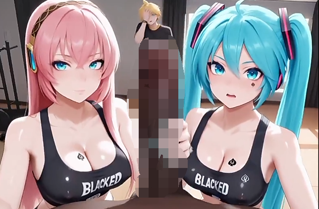 BlackedAIBabes 初音和巡音[60M]-福利岛