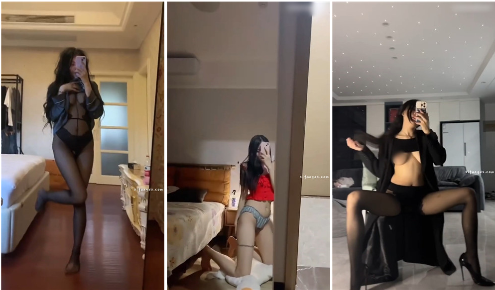 抖音百万粉R9999 172大长腿大尺自拍自慰裸秀双女玩丝反差 婊【68V】【2.6G】 预览图 4