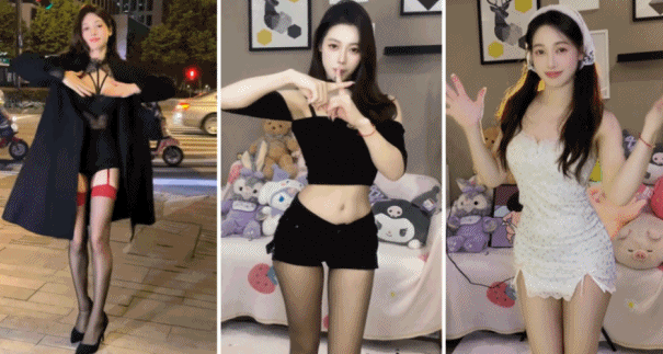 【抖音 吴柳芳】12月热搜第一❤️体操冠军@⚡退役后做擦边女主播 早期直播走光流出【8V10P】【104M】 预览图 3