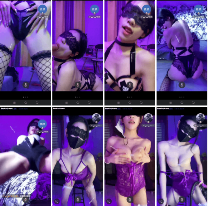 【抖音 喵喵】收费会议 尺度骚舞 口交假鸡巴 乳贴 情趣内衣【3V】【1.97G】 预览图 1