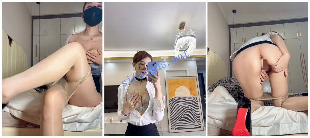 【抖音 莹莹】极品高挑美女无内丝袜掰穴揉奶诱惑【9V】【299M】 预览图 1