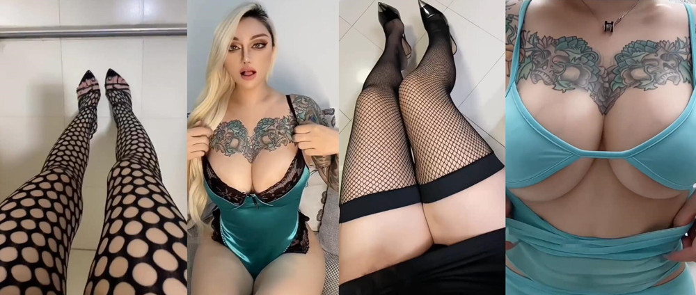 【抖音 你辣椒姐啊】欧美风纹身大奶健身婊，微密圈【410P 14V】【1G】 预览图 1