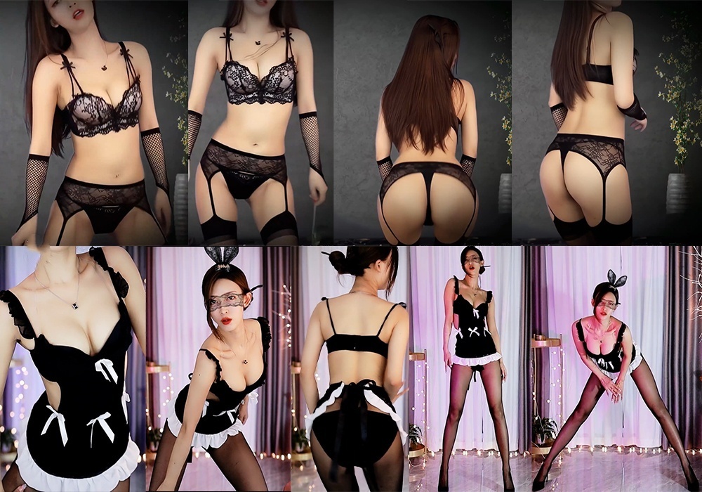 【可在线观看】‼️斗鱼 伊娃月 风骚御姐情趣丁字舞蹈定制（2V）无水印收藏版【2V】【682M】 预览图 2