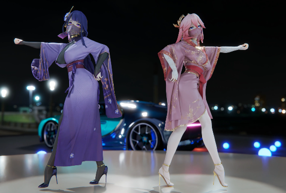 腿玩年 tuiwannian bl201 雷电将军 八重神子[3.7G]-福利岛