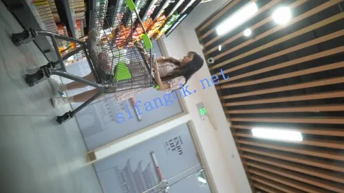 【永久专享】（空城原创）花裙小姐姐独自逛超市，微透淡黄N包裹肉臀【1V】【644M】 预览图 5