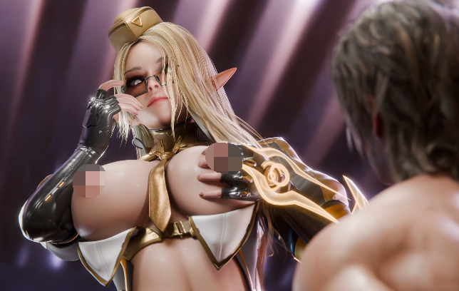 Magikal3D 2601：CyberElf 巨乳精灵御姐强制口爆榨精[1.2G]-福利岛