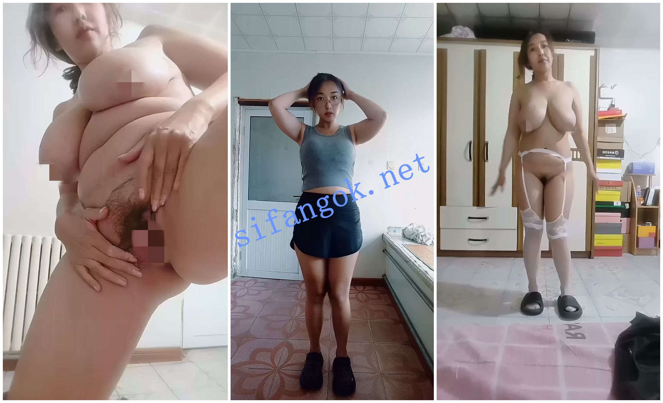 【快手福利】巨乳大奶少妇【李恬恬】全裸抖奶脸穴同框XO【27V】【2.96G】 预览图 6