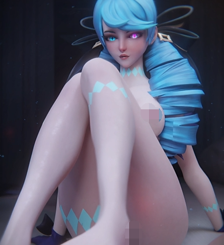 Haadxee 2512：格温+金克丝 性感御姐美脚足交骑乘后入爆肏[110M]-福利岛