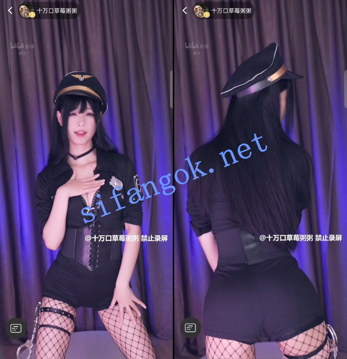 【B站】草莓粥粥 舰长直播 情趣内衣骚舞【15V】【1.21G】 预览图 2