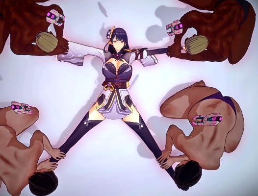 [MMD]LYCO 原神x星铁 战败监禁轮奸调教 雷电将军 卡芙卡[470M] 预览图 2