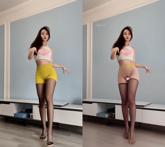 B站抖音 妍妹月半妍 定制长视频韩舞骚摇摆+AI脱衣裸舞【10V】【298M】 预览图 8