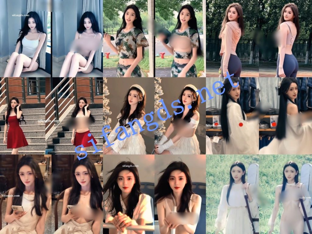 【AI重磅】抖音10位网红 大神制作 脱衣裸舞日常 超顶级02【10V】【2.22G】 预览图 2