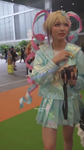 【永久专享】【xxn-332】百褶裙cos美女坐下走光..弯腰拍照小熊内裤贴镜头【1V】【709M】 预览图 9