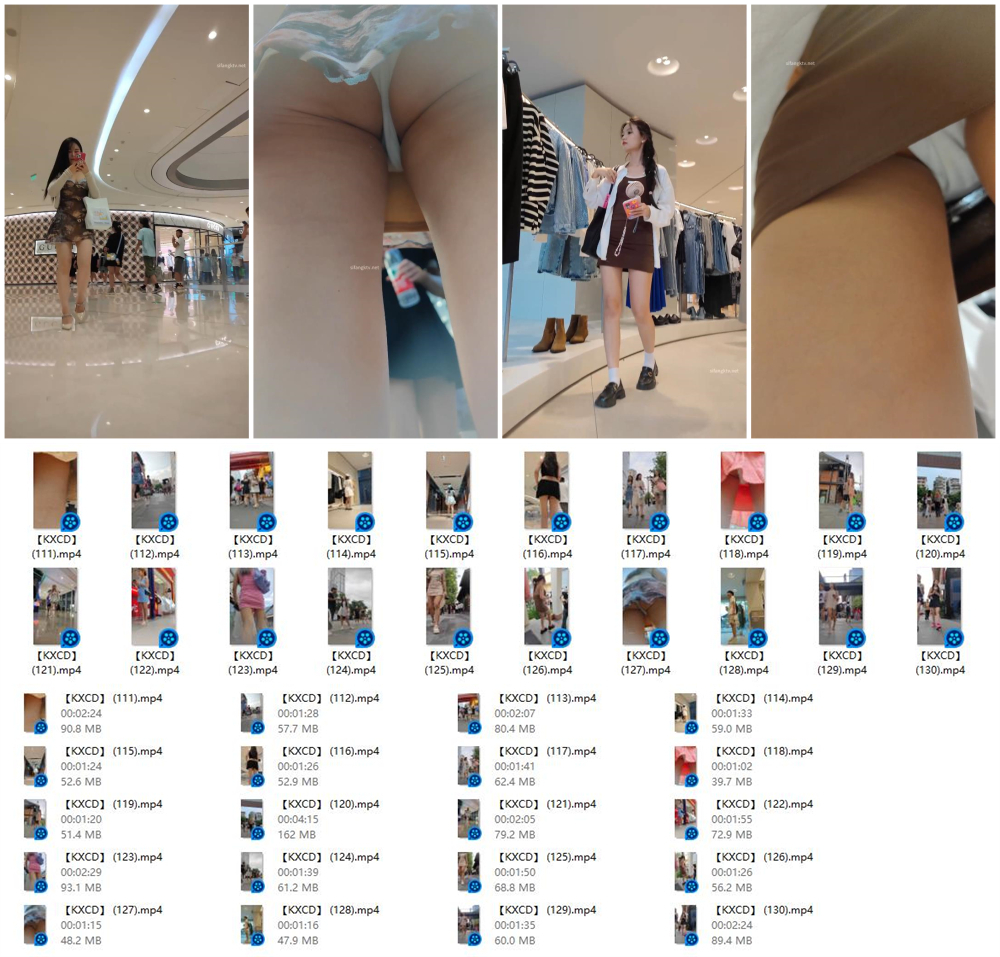 【永久专享】❤️精品推荐❤️步行街拍抄底大神『KXCD』系列合集第5季20V 专挑年轻好看质量高的小姐姐【20V】【1.35G】 预览图 4