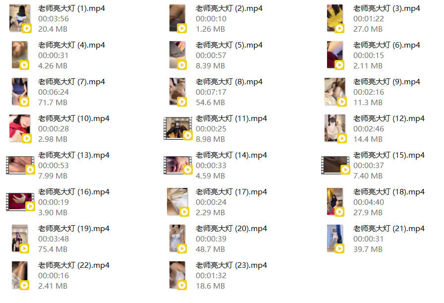 ❣️推荐❣️B站骚逼up主【老师亮大灯】36D巨乳，大尺度掰穴展示，搓奶自慰，有点婴儿肥，逼毛性感【23V】【466M】 预览图 16