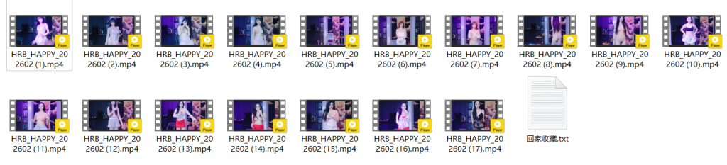 国产女团 穿裙子上演边跳边脱 直到全裸 2月【HRB_HAPPY】【17V】【2.18G】 预览图 8