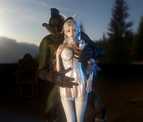 115313wang(黑仔)：玉玲珑(妲己)合集 性感白丝御姐兽人巨根凌辱侵犯[5.5G]-福利岛