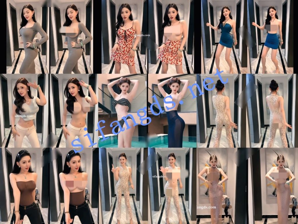 【AI重磅】10位抖音网红明星脱衣 顶级制作舞蹈+日常29分钟版【10V】【2.6G】 预览图 7