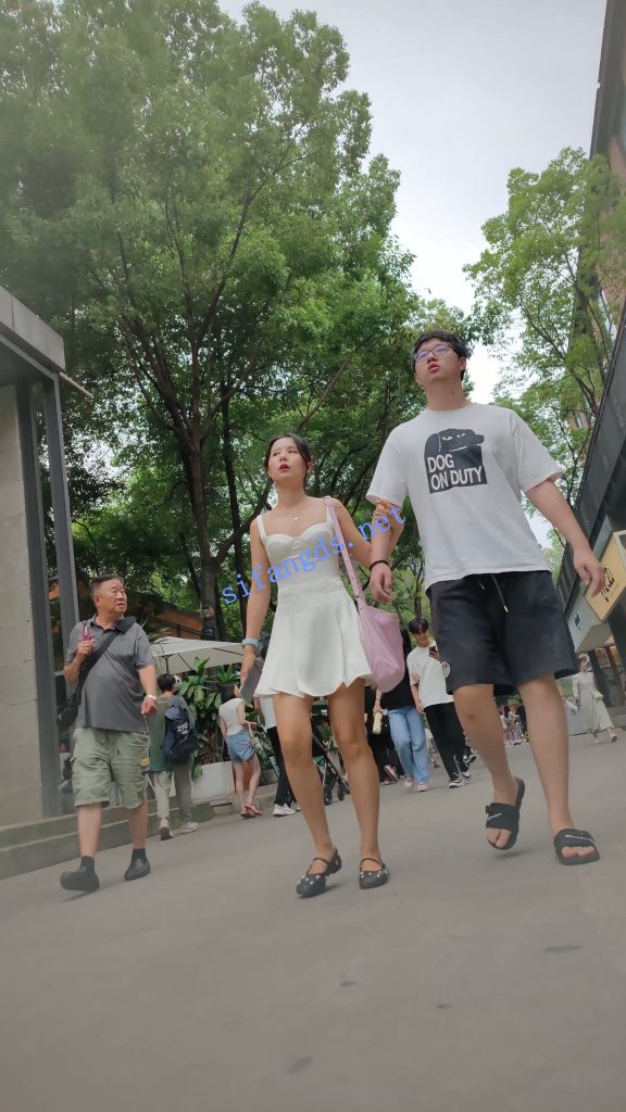 【永久专享】【CSCD】白色连衣裙小姐姐和男朋友逛街，白色内内【1V】【504M】 预览图 2