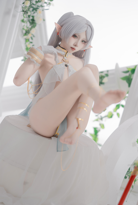 【足控福利】纸悦Etsu_ko – 葬送的芙莉莲 芙莉莲 舞娘 【73P 1GB】-福利岛