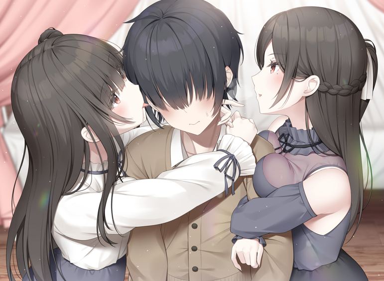 耳舐め&耳ふ～サンドイッチ ダウナー妹と低音姉 【8A4.48G】-福利岛