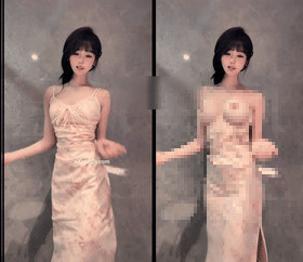 【Ai重磅】30分钟版本 轩子巨兔等8位网红AI脱衣对比 2K超清【8V】【12.1G】 预览图 15