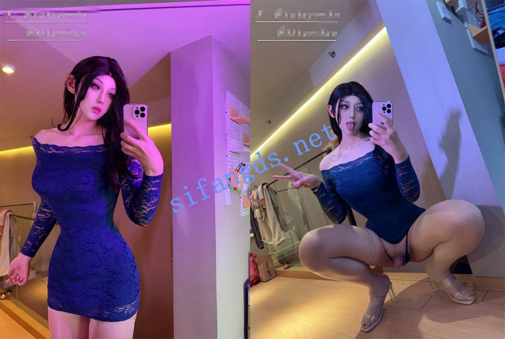 超高颜值网红TS 188高个冷白皮【丝芙兔】付费福利，推荐【61V】【8.51G】 预览图 23