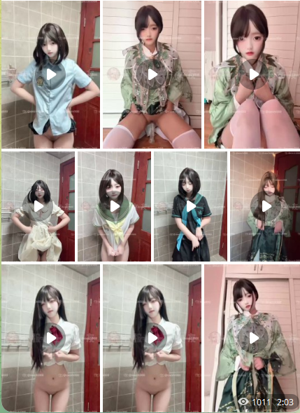 👑 推特 小迟 520门槛 全网首发，超高颜值纯欲反差小母狗，JK弹力插阿黑颜自慰，各种造型look裸舞【33V】【712M】 预览图 3