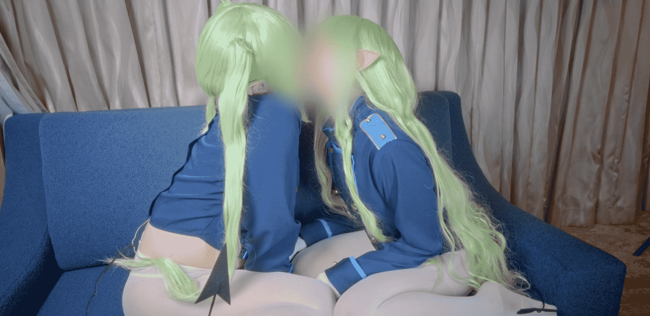 cosplayerbunbun-铁道双子 百合 852MB 预览图 1