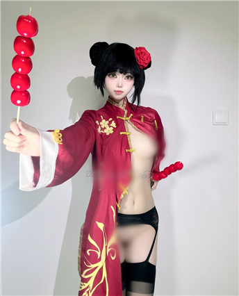 推特顶级COS 希尔薇 2026春节福利裸舞 枣红娘顶顶B马年大吉【13V31P】【157M】 预览图 8