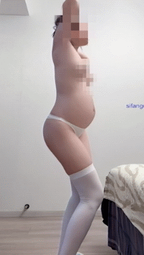 ㊙️首发㊙️稀缺㊙️推特极骚孕妇 牙牙 定制顶胯裸舞视图【36V28P】【5.91G】 预览图 5