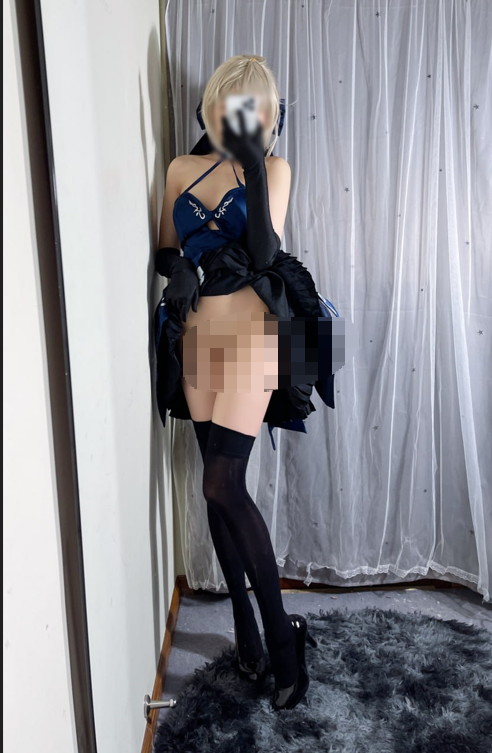 小青茗 FGO黑呆cos自慰【1V779MB】-福利岛