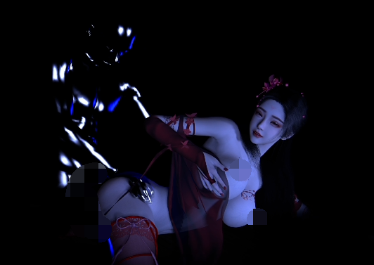 raesv 红丝古风烧鸡 紫色纹身烧鸡[1.2G]-福利岛