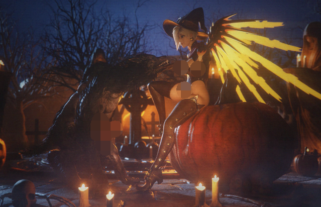 VGerotica 2602：天使 极品万圣节女巫狼人巨根爆肏中出[1.3G]-福利岛