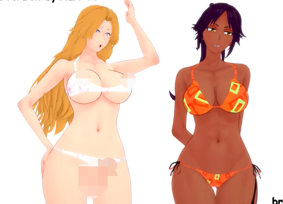 [MMD][Bruhchenko69]Bleach – futa Rangiku fucks Yoruichi 2 [970M]-福利岛