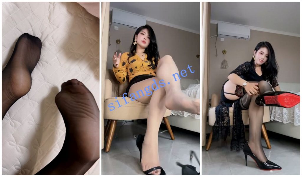 【快手福利】丝袜高跟御姐【滴滴阿姨】黑丝丝足高跟诱惑2【8V】【202M】 预览图 2