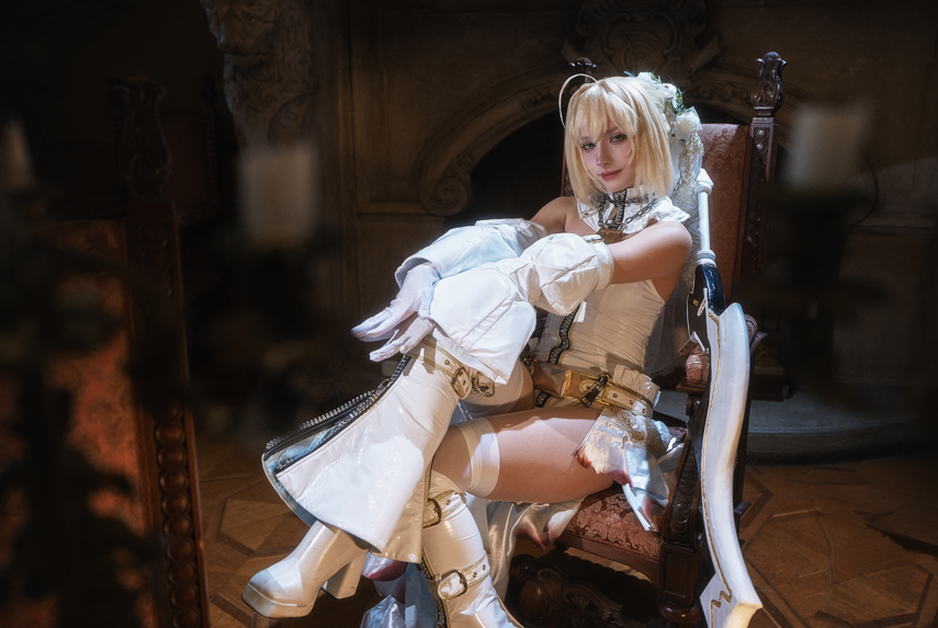 Himeecosplay – 花嫁尼禄 【40P 656MB】 预览图 2