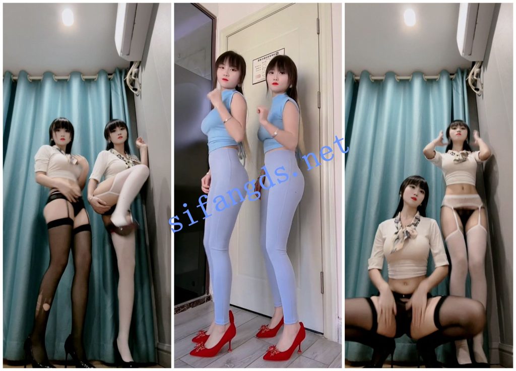 【快手福利】苗条姐妹花【双胞胎大妹二妹】露毛骚舞【4V】【1.11G】 预览图 5