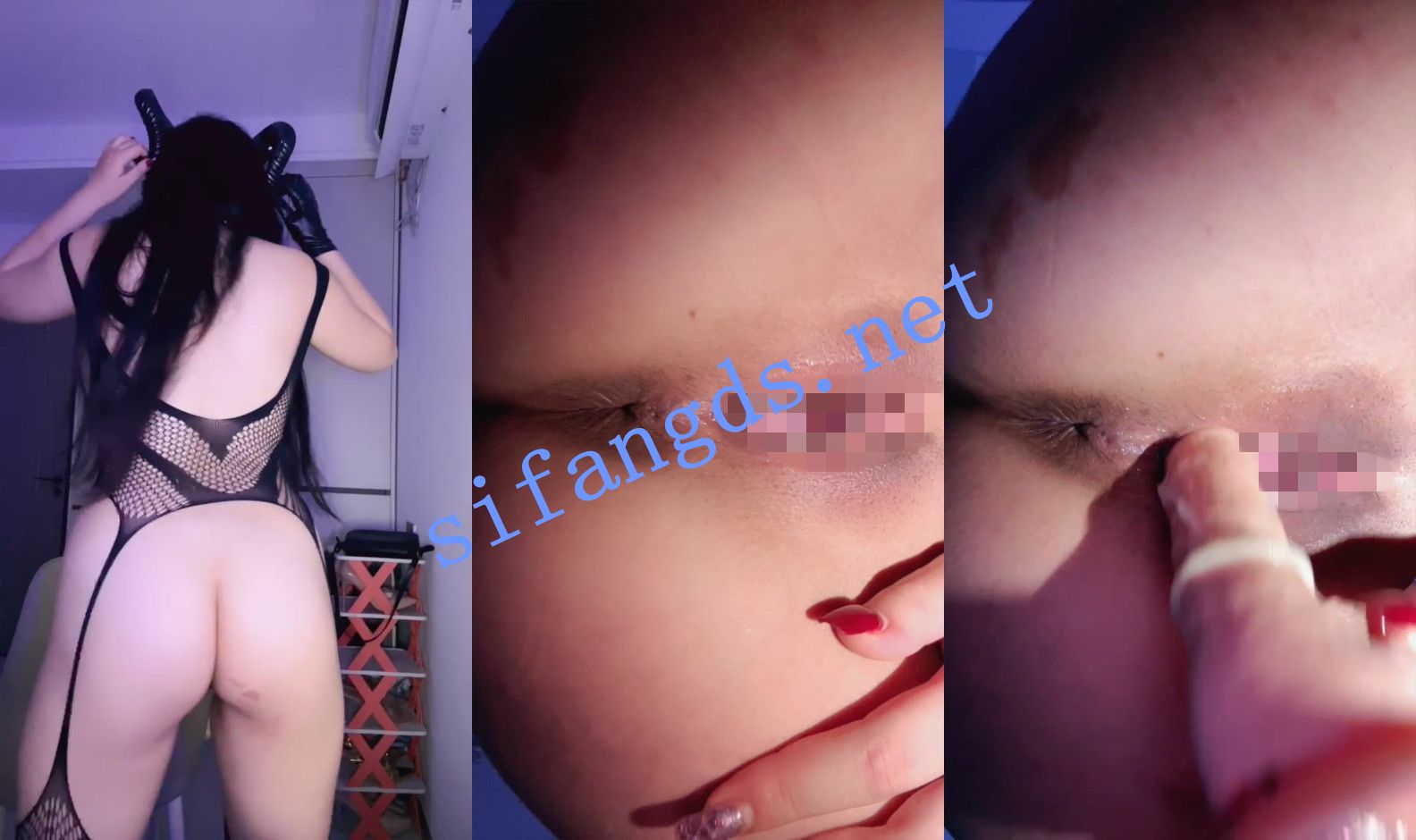 ⚡【魅魔米米】性感魅魔~反差骚货~丰乳肥臀~双洞齐插喷水~【5V】【2.87G】 预览图 13