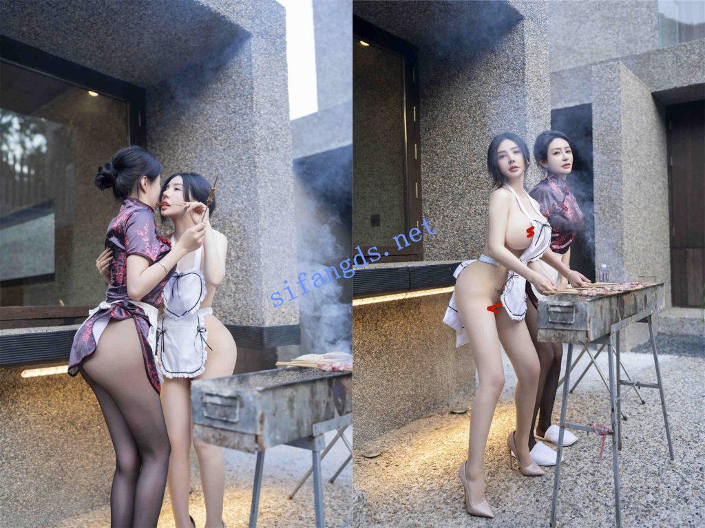 【秀人网 潘娇娇】核弹巨乳，超大尺度姐妹花厨娘+隐藏版【8V】【1.37G】 预览图 1