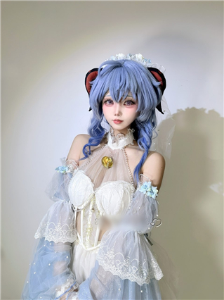 推特顶级COS 希尔薇 2月末裸舞福利 甘雨花嫁最美顶B舞起飞【9V27P】【442M】 预览图 11