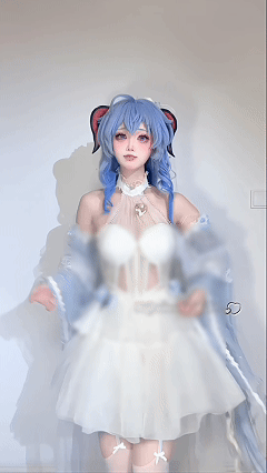 推特顶级COS 希尔薇 2月末裸舞福利 甘雨花嫁最美顶B舞起飞【9V27P】【442M】 预览图 5