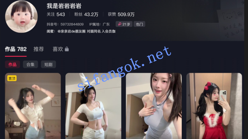 【抖音】我是岩岩岩岩 专业舞蹈生的福利定制，好看【2V】【277M】 预览图 1