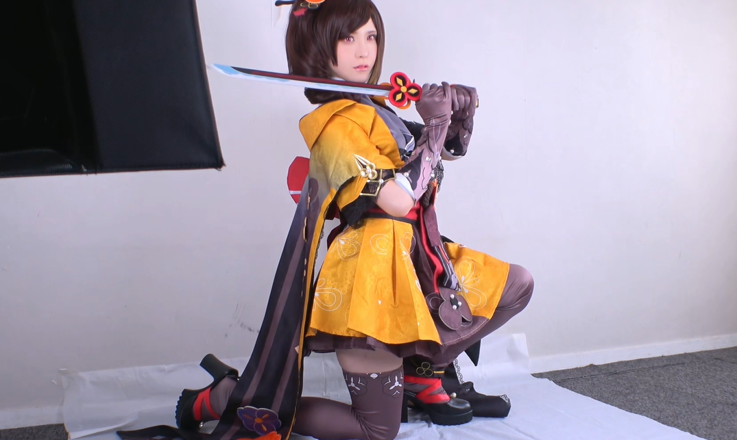 SHC-114 原神 千织Cosplay（去码） 【1V2.37G】 预览图 3