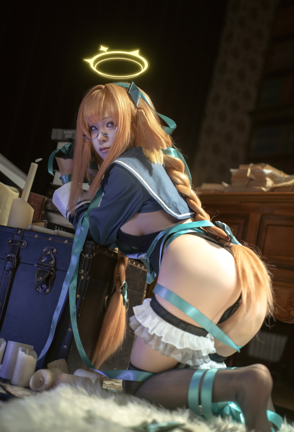 矢量鱼 – 蔚蓝档案 圆堂志美子校服 【50P513M】-福利岛