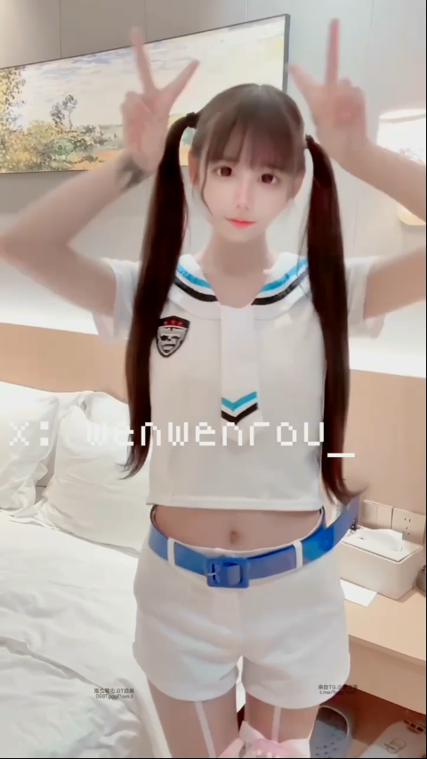 小雯宝宝 柔 双马尾白丝海军版水手服自慰 【1V 686MB】-福利岛